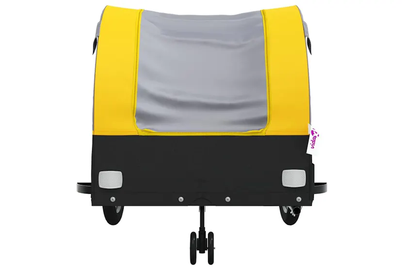 Vidaxl Bike Trailer Black And Yellow 45 Kg Iron Vidaxl Bike Trailer Black And Yellow 45 Kg Iron