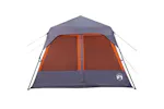 Vidaxl Family Tent 9-person Grey And Orange Quick Release Waterproof Vidaxl Family Tent 9-person Grey And Orange Quick Release Waterproof