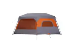 Vidaxl Family Tent 9-person Grey And Orange Quick Release Waterproof Vidaxl Family Tent 9-person Grey And Orange Quick Release Waterproof