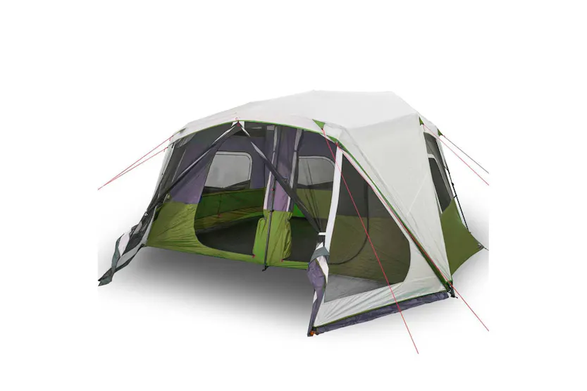Vidaxl Family Tent With Led 10-person Light Green Quick Release Vidaxl Family Tent With Led 10-person Light Green Quick Release
