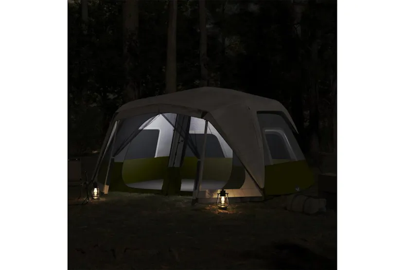 Vidaxl Family Tent With Led 10-person Light Green Quick Release Vidaxl Family Tent With Led 10-person Light Green Quick Release