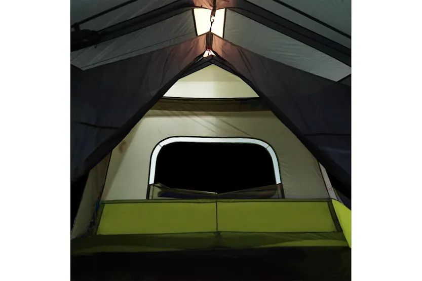 Vidaxl Family Tent With Led 10-person Light Green Quick Release Vidaxl Family Tent With Led 10-person Light Green Quick Release