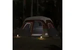 Vidaxl Family Tent With Led 6-person Light Grey And Orange Quick Release Vidaxl Family Tent With Led 6-person Light Grey And Orange Quick Release