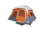 Vidaxl Family Tent With Led 6-person Light Grey And Orange Quick Release Vidaxl Family Tent With Led 6-person Light Grey And Orange Quick Release
