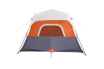 Vidaxl Family Tent With Led 6-person Light Grey And Orange Quick Release Vidaxl Family Tent With Led 6-person Light Grey And Orange Quick Release