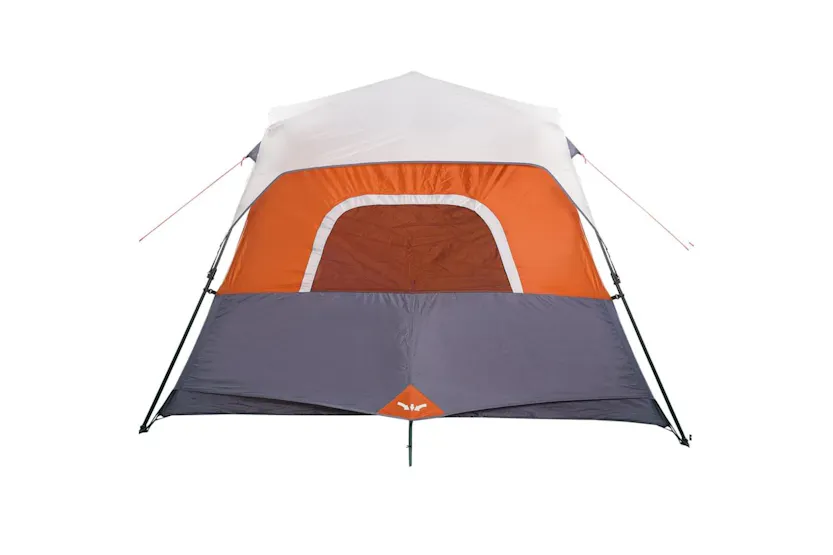 Vidaxl Family Tent With Led 6-person Light Grey And Orange Quick Release Vidaxl Family Tent With Led 6-person Light Grey And Orange Quick Release
