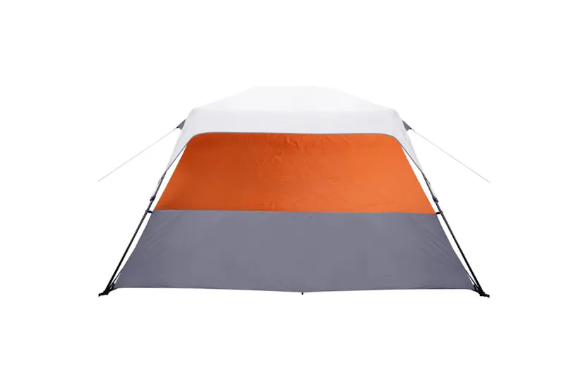 Vidaxl Family Tent With Led 6-person Light Grey And Orange Quick Release Vidaxl Family Tent With Led 6-person Light Grey And Orange Quick Release