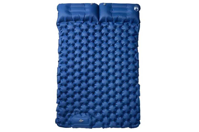 Vidaxl Self Inflating Camping Mattress With Pillows 2-person Navy Blue Vidaxl Self Inflating Camping Mattress With Pillows 2-person Navy Blue
