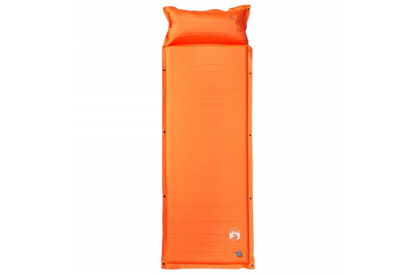 Vidaxl Self Inflating Camping Mattress With Pillow 1-person Orange Vidaxl Self Inflating Camping Mattress With Pillow 1-person Orange