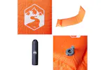 Vidaxl Self Inflating Camping Mattress With Pillow 1-person Orange Vidaxl Self Inflating Camping Mattress With Pillow 1-person Orange