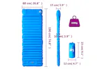 Vidaxl Self Inflating Camping Mattress With Pillow 1-person Blue Vidaxl Self Inflating Camping Mattress With Pillow 1-person Blue