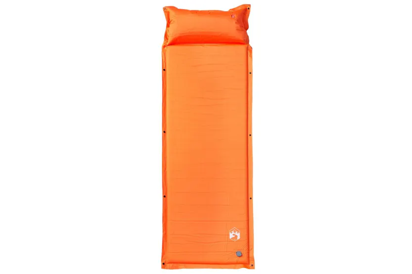 Vidaxl Self Inflating Camping Mattress With Pillow 1-person Orange Vidaxl Self Inflating Camping Mattress With Pillow 1-person Orange