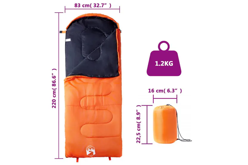 Vidaxl Sleeping Bag For Adults Camping 3-4 Seasons Vidaxl Sleeping Bag For Adults Camping 3-4 Seasons