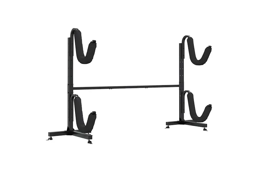 Vidaxl Kayak Storage Rack For 2 Kayakâ 250x57x127.5 Cmâ steel Vidaxl Kayak Storage Rack For 2 Kayakâ 250x57x127.5 Cmâ steel