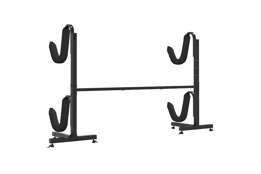 Vidaxl Kayak Storage Rack For 2 Kayakâ 250x57x127.5 Cmâ steel Vidaxl Kayak Storage Rack For 2 Kayakâ 250x57x127.5 Cmâ steel