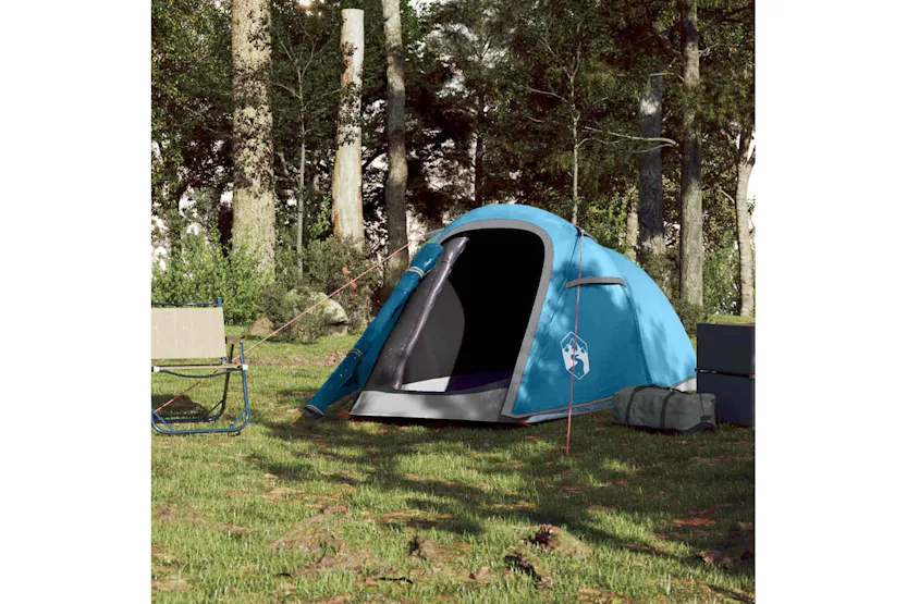 Vidaxl Camping Tent Tunnel 2-person Blue Waterproof Vidaxl Camping Tent Tunnel 2-person Blue Waterproof