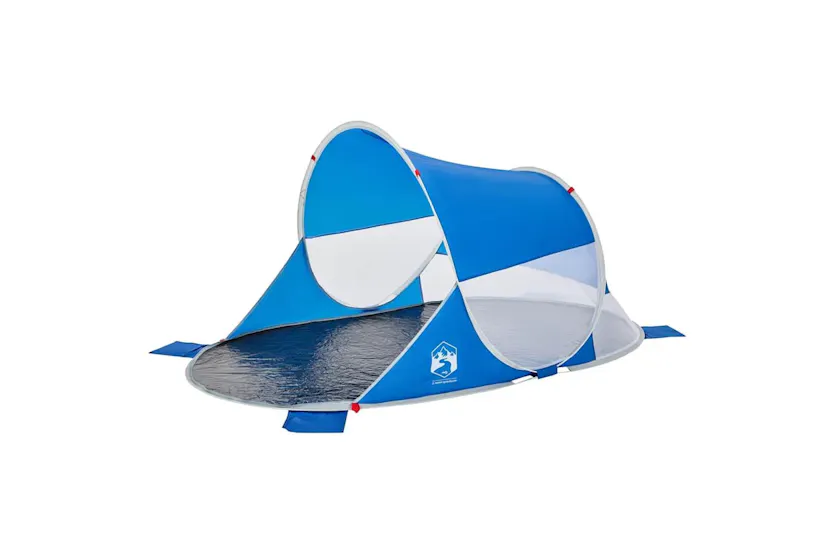 Vidaxl Beach Tent Azure Blue Pop-up Waterproof Vidaxl Beach Tent Azure Blue Pop-up Waterproof