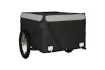 Vidaxl Bike Trailer Black And Grey 45 Kg Iron Vidaxl Bike Trailer Black And Grey 45 Kg Iron