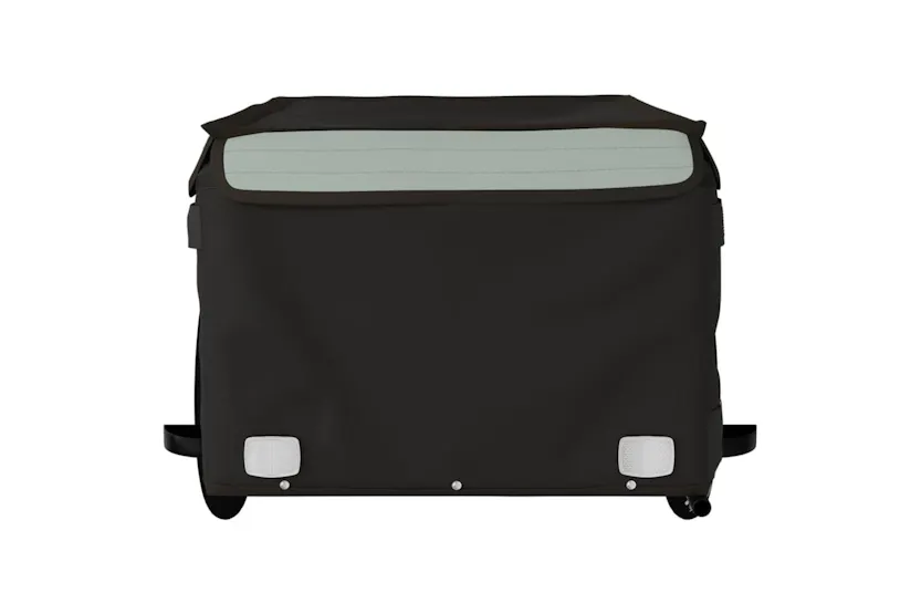 Vidaxl Bike Trailer Black And Grey 45 Kg Iron Vidaxl Bike Trailer Black And Grey 45 Kg Iron