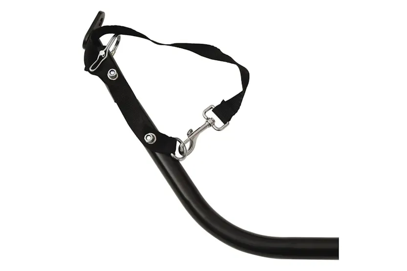 Vidaxl Bike Trailer Black And Grey 45 Kg Iron Vidaxl Bike Trailer Black And Grey 45 Kg Iron