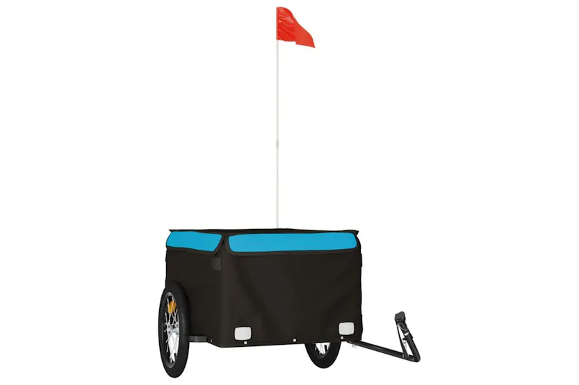 Vidaxl Bike Trailer Black And Blue 45 Kg Iron Vidaxl Bike Trailer Black And Blue 45 Kg Iron