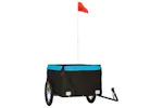 Vidaxl Bike Trailer Black And Blue 45 Kg Iron Vidaxl Bike Trailer Black And Blue 45 Kg Iron