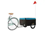 Vidaxl Bike Trailer Black And Blue 45 Kg Iron Vidaxl Bike Trailer Black And Blue 45 Kg Iron