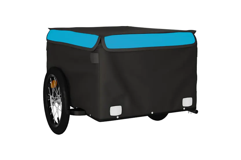 Vidaxl Bike Trailer Black And Blue 45 Kg Iron Vidaxl Bike Trailer Black And Blue 45 Kg Iron