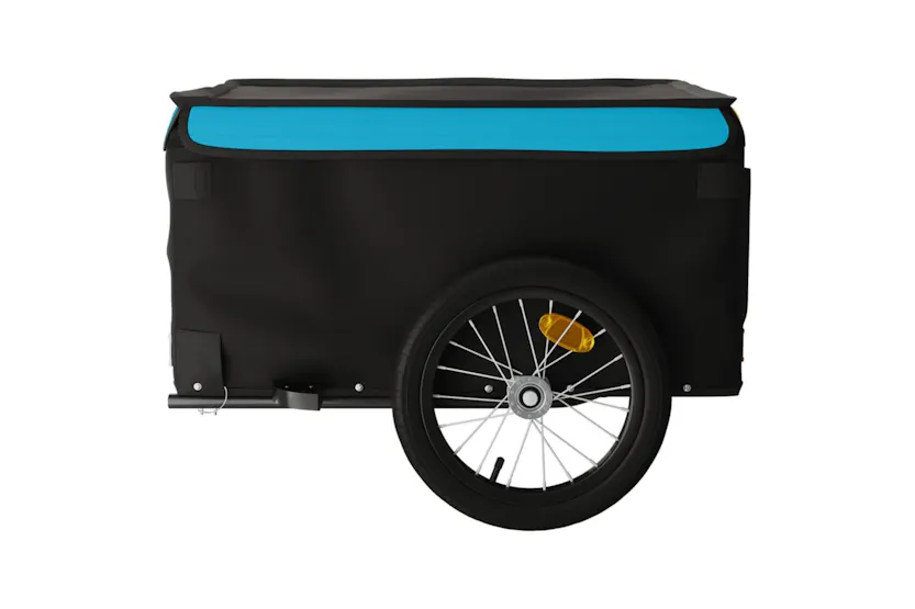 Vidaxl Bike Trailer Black And Blue 45 Kg Iron Vidaxl Bike Trailer Black And Blue 45 Kg Iron