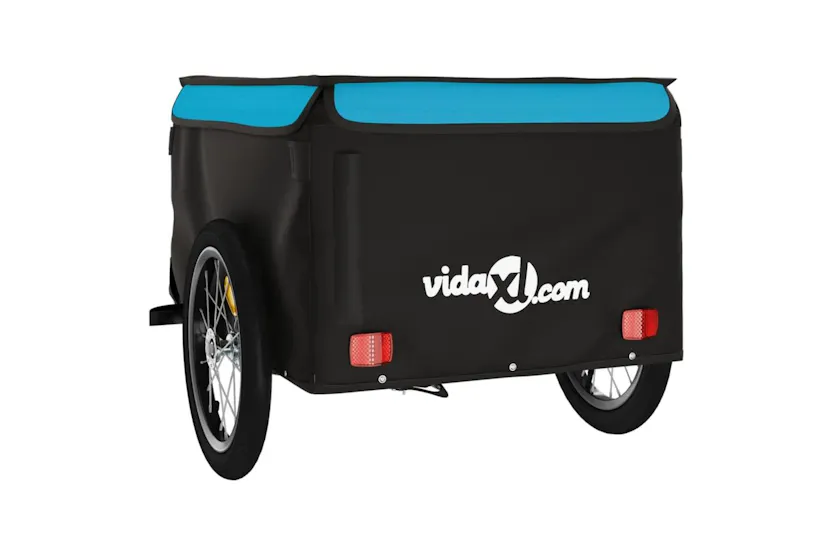 Vidaxl Bike Trailer Black And Blue 45 Kg Iron Vidaxl Bike Trailer Black And Blue 45 Kg Iron