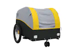 Vidaxl Bike Trailer Black And Yellow 30 Kg Iron Vidaxl Bike Trailer Black And Yellow 30 Kg Iron