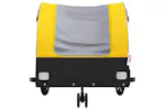 Vidaxl Bike Trailer Black And Yellow 30 Kg Iron Vidaxl Bike Trailer Black And Yellow 30 Kg Iron