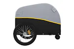 Vidaxl Bike Trailer Black And Yellow 30 Kg Iron Vidaxl Bike Trailer Black And Yellow 30 Kg Iron