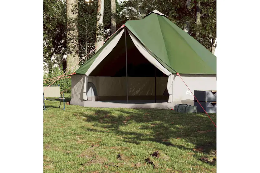 Vidaxl Family Tent Tipi 8-person Green Waterproof Vidaxl Family Tent Tipi 8-person Green Waterproof