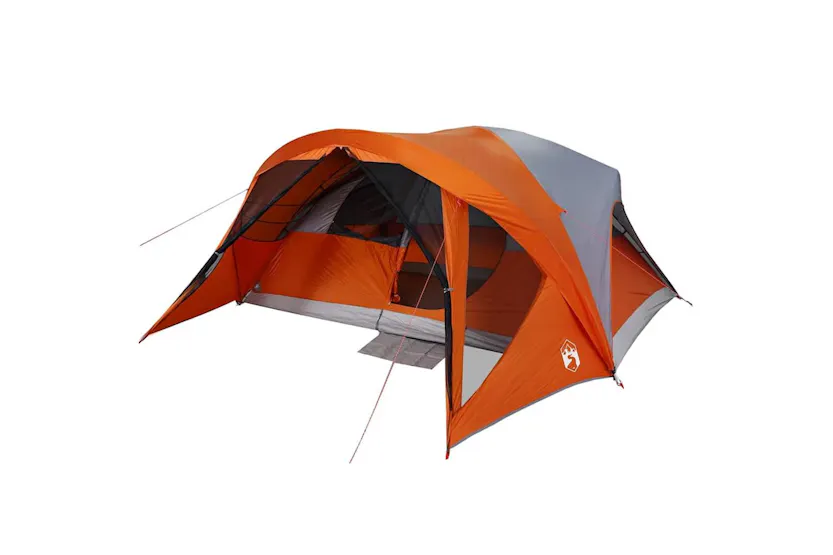 Vidaxl Family Tent Cabin 6-person Grey And Orange Waterproof Vidaxl Family Tent Cabin 6-person Grey And Orange Waterproof