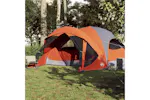 Vidaxl Family Tent Cabin 6-person Grey And Orange Waterproof Vidaxl Family Tent Cabin 6-person Grey And Orange Waterproof