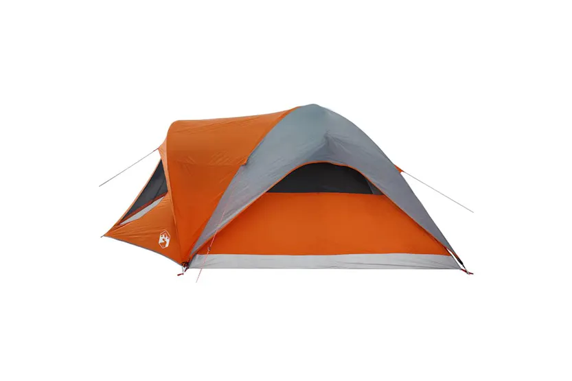 Vidaxl Family Tent Cabin 6-person Grey And Orange Waterproof Vidaxl Family Tent Cabin 6-person Grey And Orange Waterproof