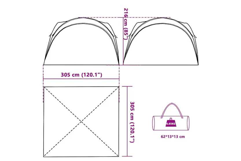 Vidaxl Party Tent White Waterproof Vidaxl Party Tent White Waterproof