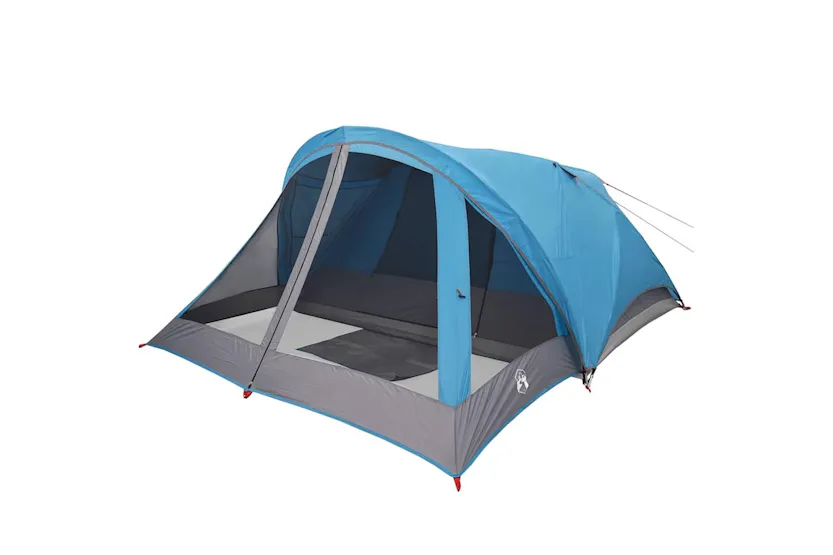 Vidaxl Camping Tent Cabin 4-person Blue Waterproof Vidaxl Camping Tent Cabin 4-person Blue Waterproof