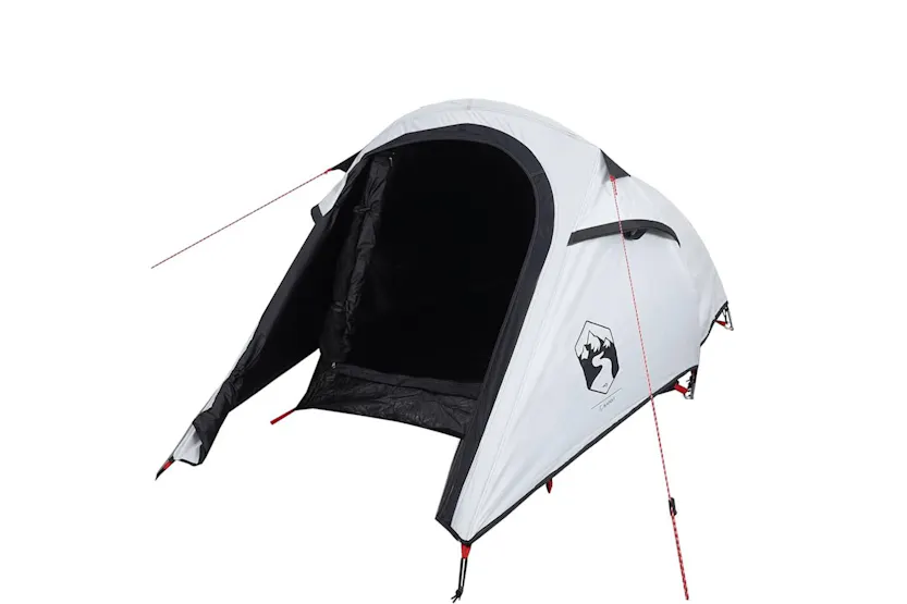 Vidaxl Camping Tent Tunnel 2-person White Blackout Fabric Waterproof Vidaxl Camping Tent Tunnel 2-person White Blackout Fabric Waterproof
