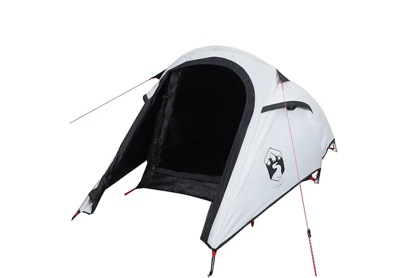 Vidaxl Camping Tent Tunnel 2-person White Blackout Fabric Waterproof Vidaxl Camping Tent Tunnel 2-person White Blackout Fabric Waterproof