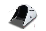 Vidaxl Camping Tent Tunnel 2-person White Blackout Fabric Waterproof Vidaxl Camping Tent Tunnel 2-person White Blackout Fabric Waterproof