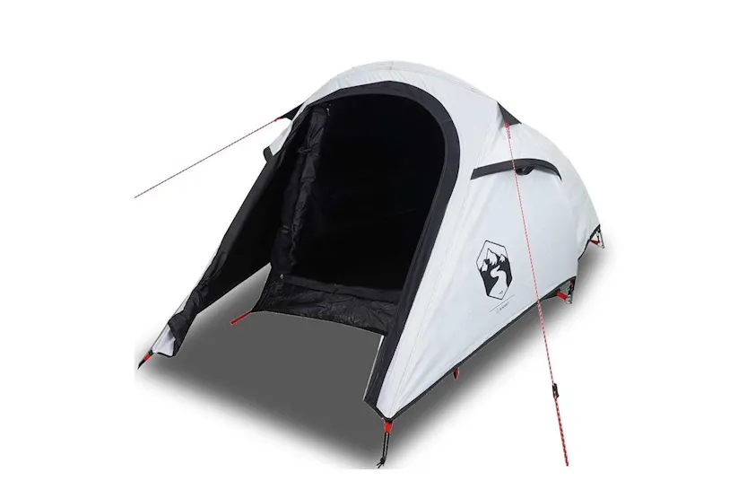 Vidaxl Camping Tent Tunnel 2-person White Blackout Fabric Waterproof Vidaxl Camping Tent Tunnel 2-person White Blackout Fabric Waterproof