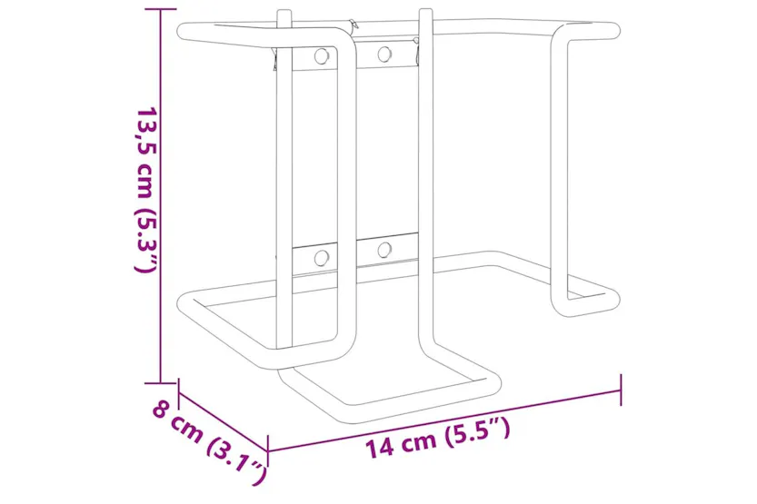 Vidaxl Salt Lick Holder Black Steel Vidaxl Salt Lick Holder Black Steel