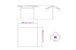Vidaxl Camping Tarp Blue 300x294 Cm Waterproof Vidaxl Camping Tarp Blue 300x294 Cm Waterproof