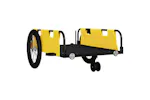 Vidaxl Bike Trailer Yellow And Black Oxford Fabric And Iron Vidaxl Bike Trailer Yellow And Black Oxford Fabric And Iron