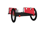 Vidaxl Bike Trailer Red And Black Oxford Fabric And Iron Vidaxl Bike Trailer Red And Black Oxford Fabric And Iron