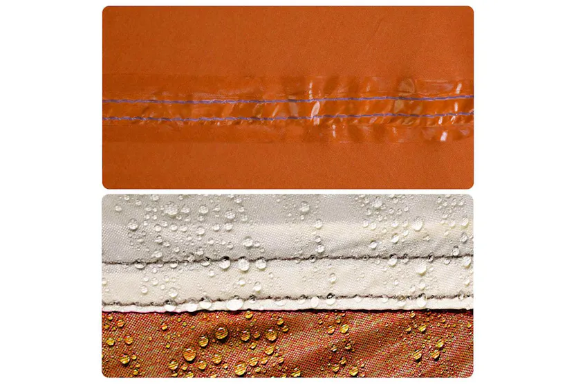 Vidaxl Camping Tarp Grey And Orange 500x294 Cm Waterproof Vidaxl Camping Tarp Grey And Orange 500x294 Cm Waterproof