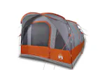 Vidaxl Camping Tent Tunnel 3-person Grey And Orange Waterproof Vidaxl Camping Tent Tunnel 3-person Grey And Orange Waterproof