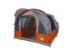 Vidaxl Camping Tent Tunnel 3-person Grey And Orange Waterproof Vidaxl Camping Tent Tunnel 3-person Grey And Orange Waterproof